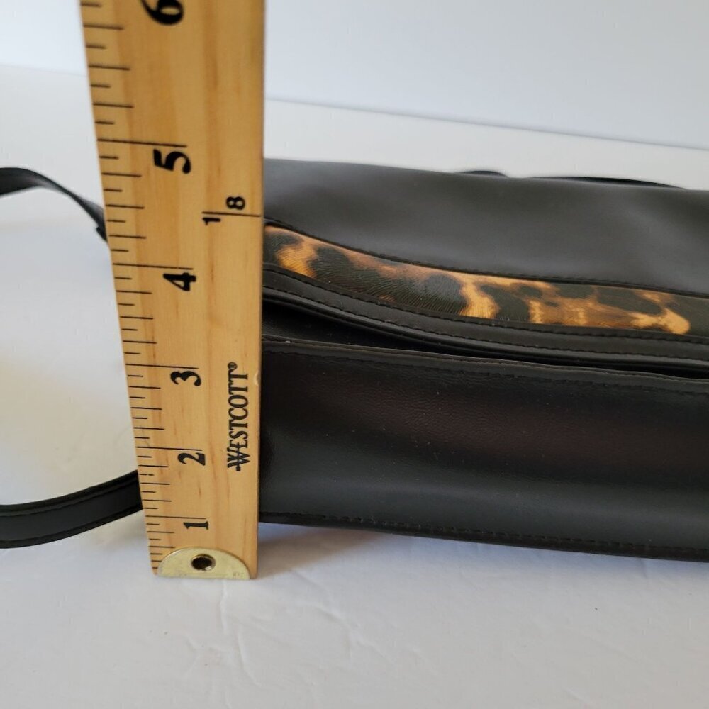 Merona Satchel Black animal print Women shoulder bag One Size - Picture 6 of 15